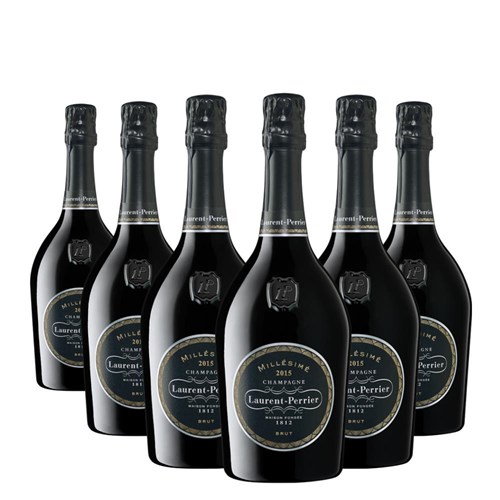Crate of 6 Laurent Perrier Brut Millesime Vintage 2015 75cl
